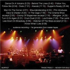 Genesis 9.27.82 BURP27 'Supper's Ready At Marquee' Marquee Club, London, England.