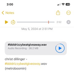 christ dillinger - #bbldrizzybeatgiveaway