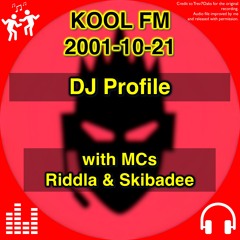DJ Profile @ Kool FM, 21 Oct 2001