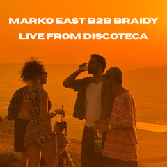 Marko East B2B Braidy Live from Discoteca (May 2025) {YouTube video in the link}
