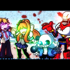 FNF Mashup: Dreams Of Roses X Sansational X Bad To The Bone [Sans and Papyrus VS Senpai and Monika]