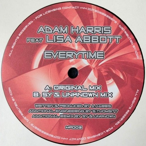Adam Harris feat Lisa Abbott - Everytime - Hardcore Paradise (2008)