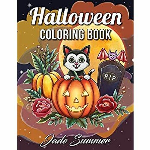 Download Download Pdf Halloween Coloring Book An Adult Coloring Book With Beautiful Flowers Adorable Anim By Sautner