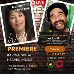 The Musical Stampede(Vinyl Reggae Radio)-KAZI 88.7 FM Austin-6/18/24-Music4Life new single premier.