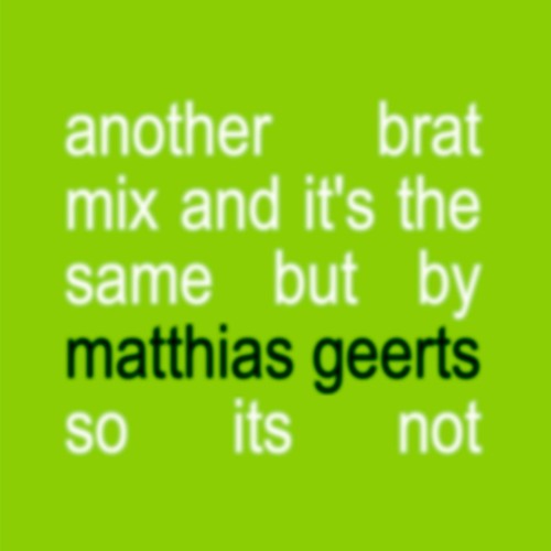 Charli XCX - 365 (Matthias Geerts Techno/Trance Edit)