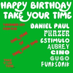 Estimulo, Phazer & Daniel Paul @ HBD Take Your Time Records Pisa (09.11.2024)
