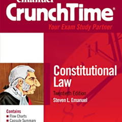 free EBOOK 📦 Emanuel CrunchTime for Constitutional Law (Emanuel CrunchTime Series) b