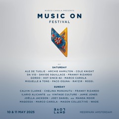 Ale De Tuglie @ Music On Festival (Amsterdam) - 10.05.25