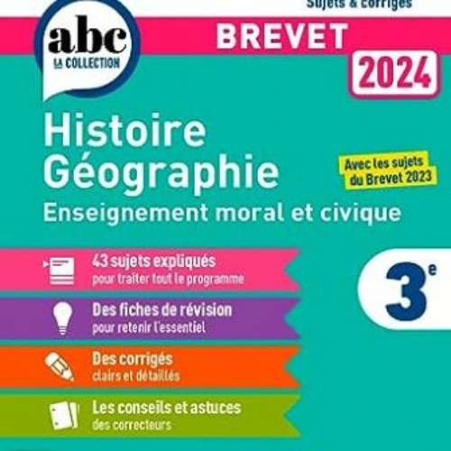 Stream TÉLÉCHARGER Annales Brevet Histoire Géographie Enseignement
