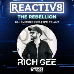 Rich Gee live set headlining Reactiv8 at Strobe nightclub, Plymouth, 22/11/24