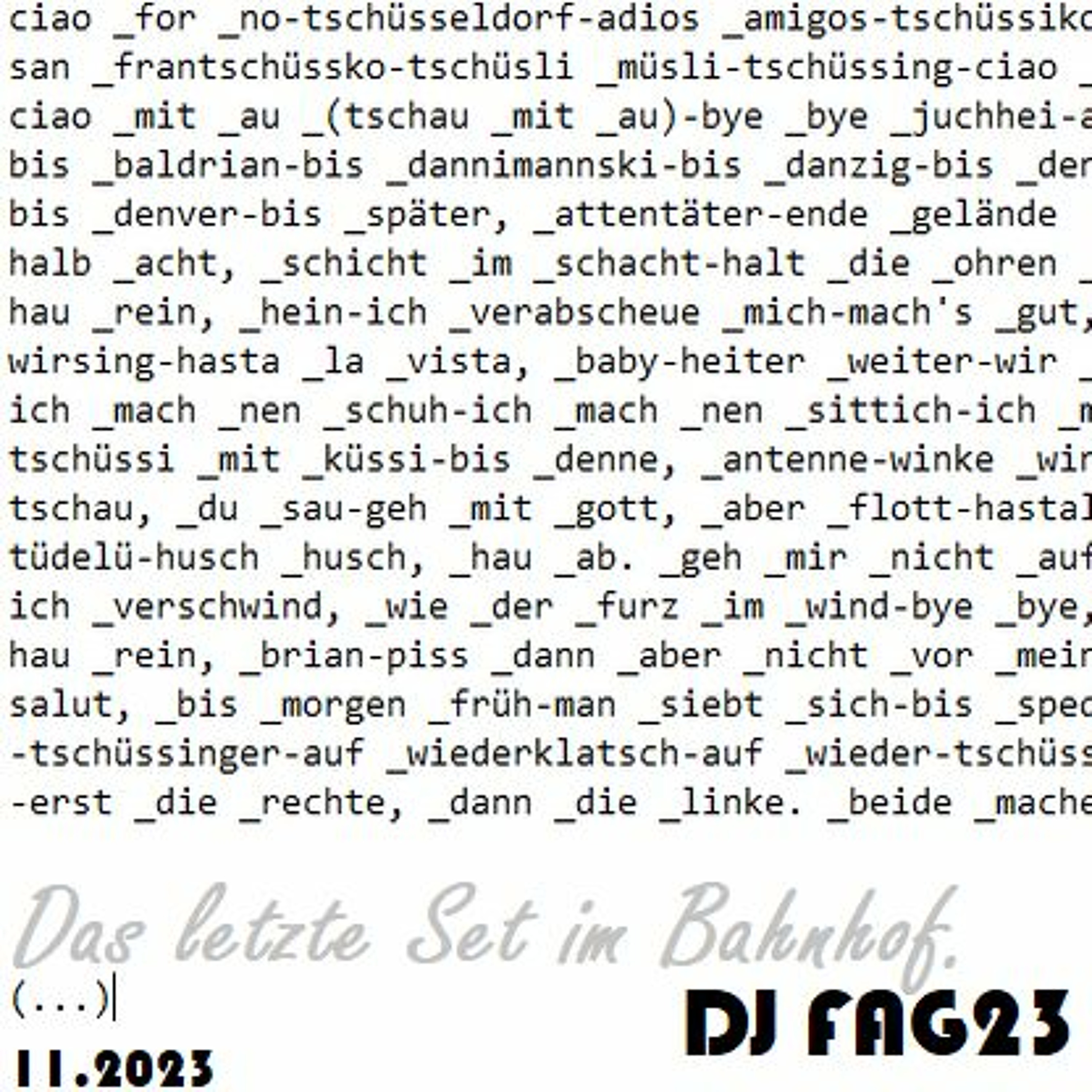 FAG23 - DJ Freude am Geräusch