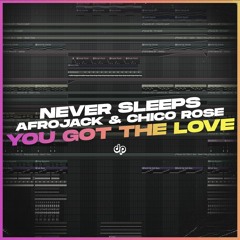 Never Sleeps, Afrojack, Chico Rose - You Got The Love (FL Studio Remake) + FLP