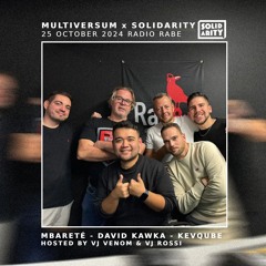 Radio RaBe Multiversum mit Solidarity Mbareté, David Kawka, Kevqube