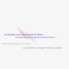 a cosmic ray came just in time