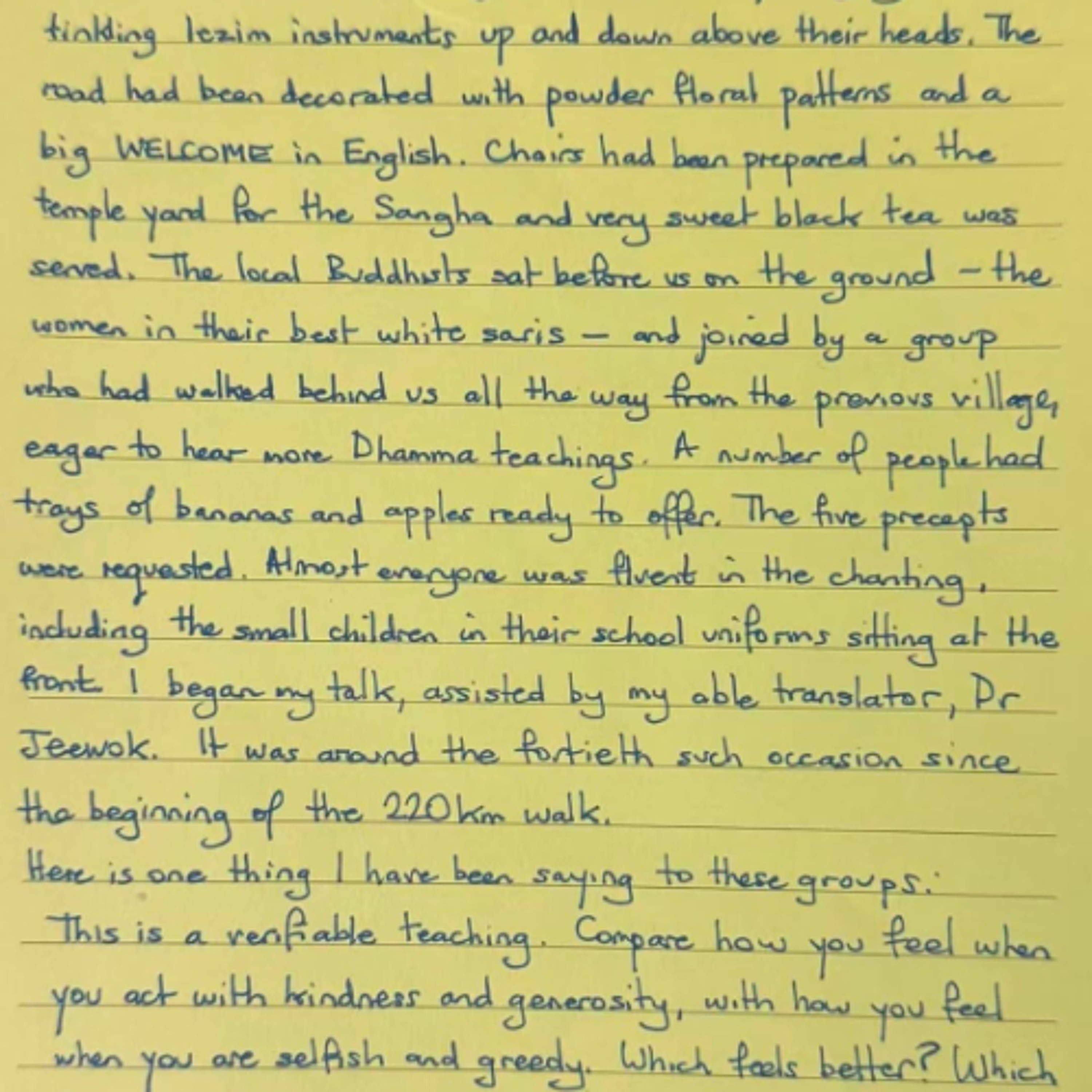 Nutrimento del Cuore - Foglietto Giallo del 10 gennaio 2026 sul pellegrinaggio in Maharastra