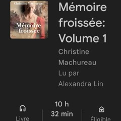 Extract "Mémoire froissée" C.Machureau ✍️  Lu par: Alexandra LIN 🎙️