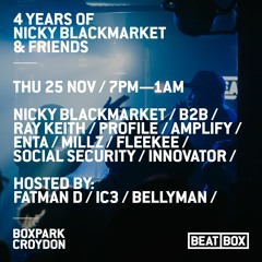 ENTA LIVE @ BOXPARK CROYDON NICKY BM & FRIENDS 4TH BDAY 25.11.21