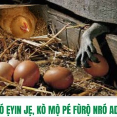 A KÓ ẸYIN JẸ, KÒ MỌ̀ PÉ FÙRỌ̀ NRÓ ADÌYẸ 12 - 27 At 6.28.17 AM