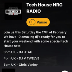 NRG Tech House Radio. 17 FEB 24