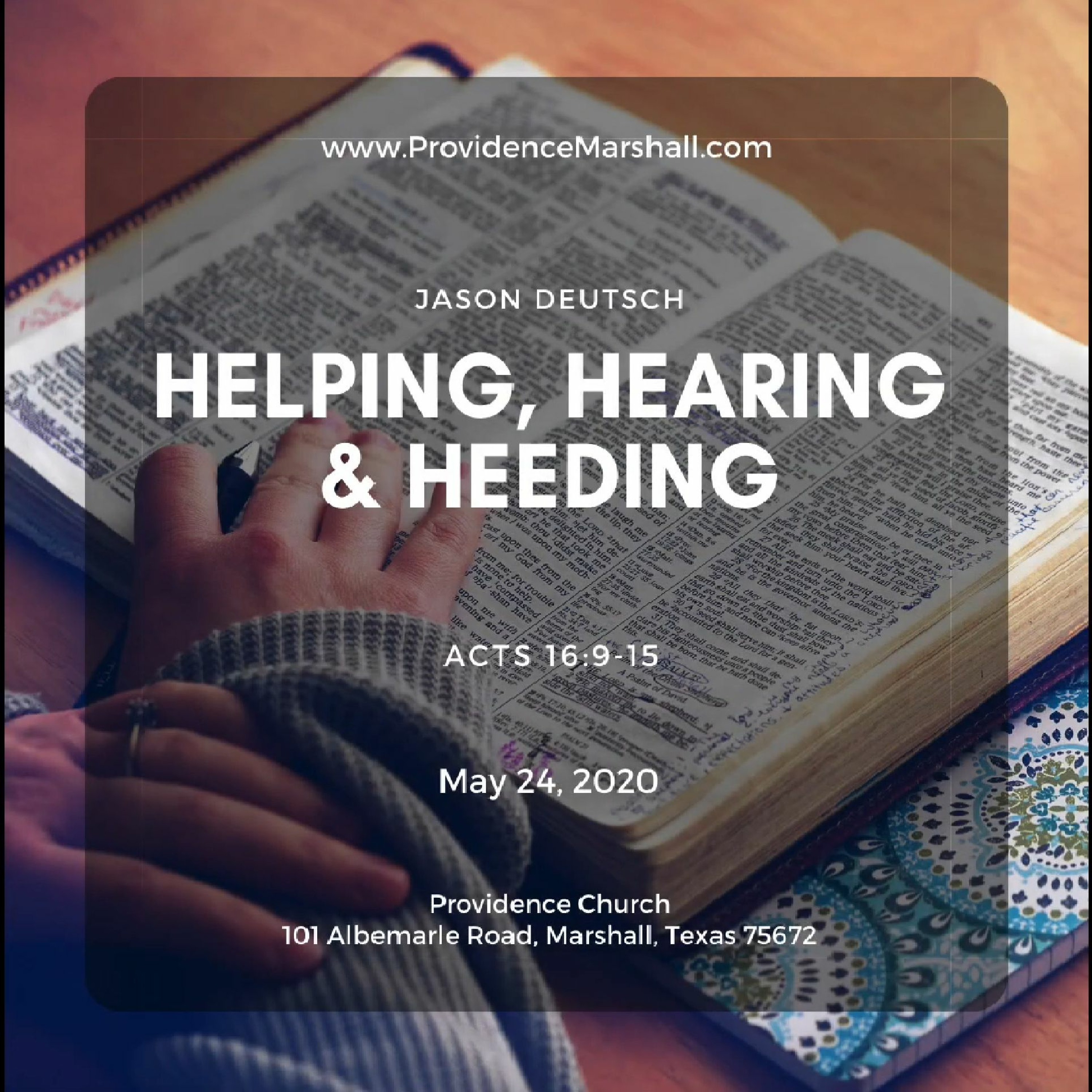 Acts 16:9-15 | Helping, Hearing & Heeding - Part 2 episode artwork