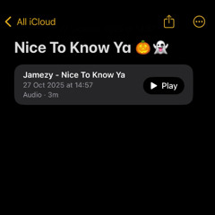 Jamezy - Nice To Know Ya (Patreon Exclusive)