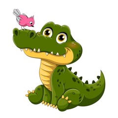 croc & bird (swamp cross lovers)