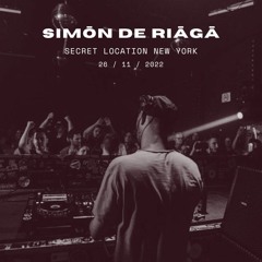 Simōn De Riāgā live mix at The Secret Location New York