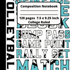 free read Volleyball Composition Notebook