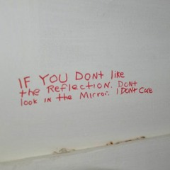 If You Don't Like The Reflection, Don't Look In The Mirror, I Don't Care