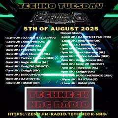 Techno Tuesday - Techneck NRG Radio 05.08.25