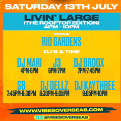 VIBESOVERSEAS - LIVIN' LARGE (ROOFTOP PARTY)FT DJ SB, DJMARIUK FT DJ KAYTHREE🇨🇾