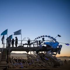 Xuza Artcar Sunset - Burning Man 2022