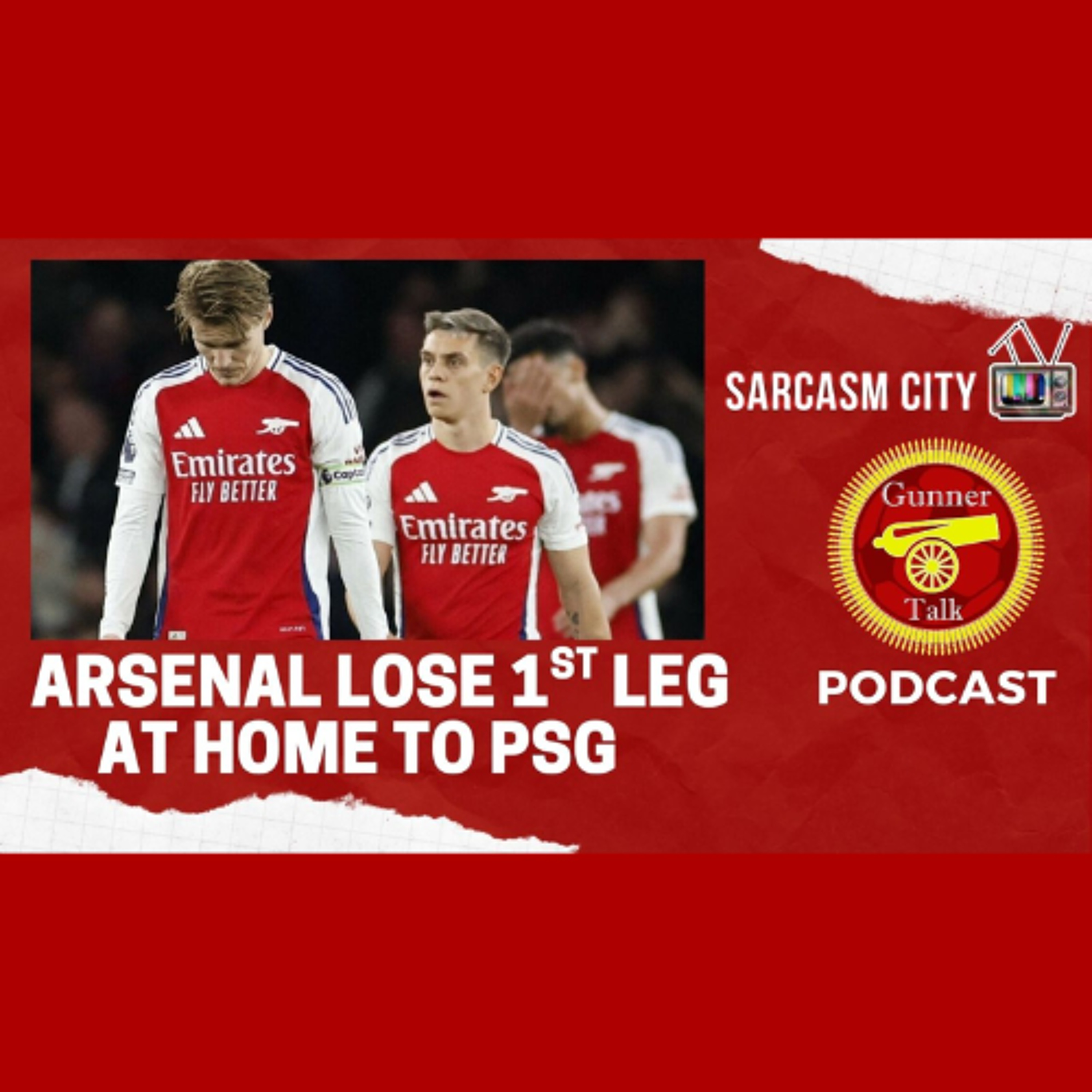 ARSENAL LOSE AT HOME TO PSG IN 1ST LEG OF CHAMPIONS LEAGUE SEMI FINAL