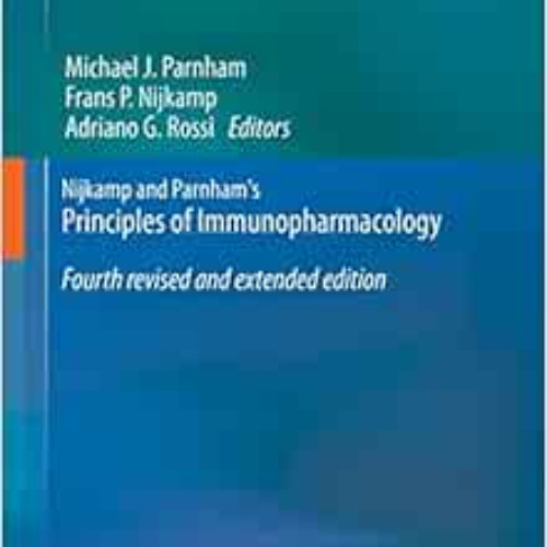 [Free] PDF 🗂️ Nijkamp and Parnham's Principles of Immunopharmacology by Michael J. P