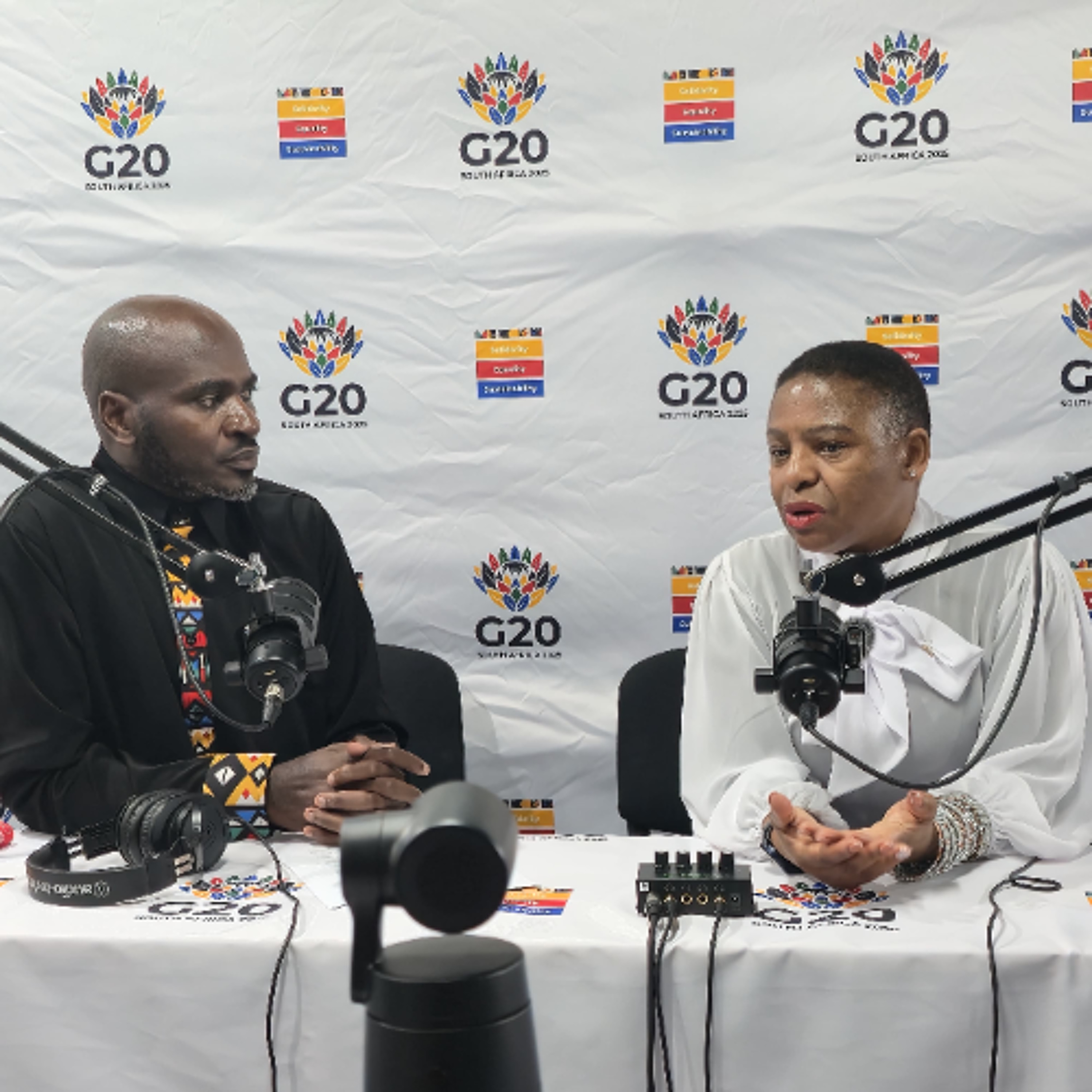 Minister Khumbudzo Ntshavheni gives update on the final day 2 of the G20 Leaders' Summit