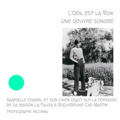 CHANEL - Gabrielle Chanel et son chien Gigot, La Pausa, Anonyme