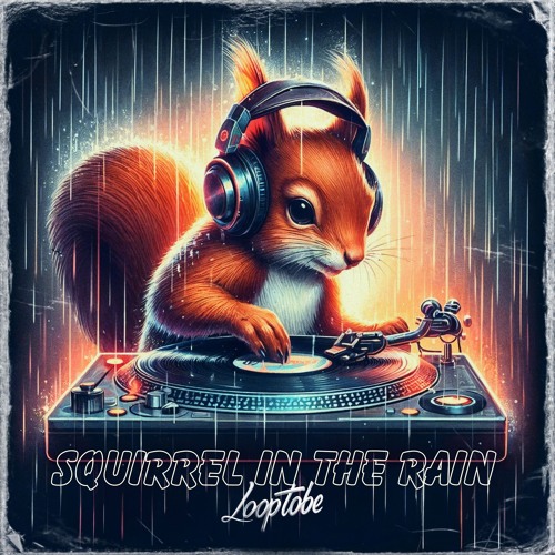 Squirrel In The Rain