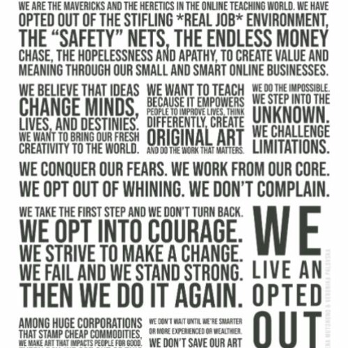 The Opted Out Manifesto