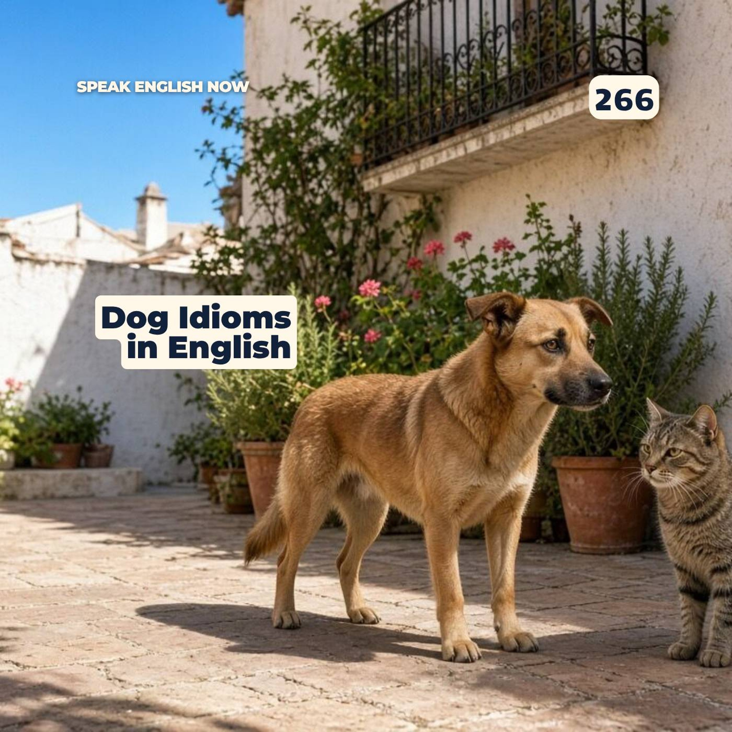 #266 Dogs Expressions in English episode artwork