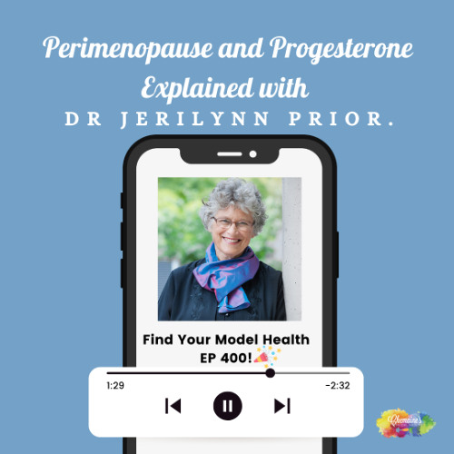 #400 Perimenopause and Progesterone Explained with Dr Jerilynn Prior.