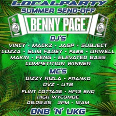 Local Party Summer Send Off Comp Entry