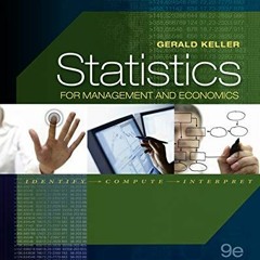 [DOWNLOAD] KINDLE 💔 Statistics for Management and Economics by  Gerald Keller [EPUB