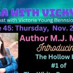 Fika With Vicky - Author M.J. Moores - The Hollow Kiss