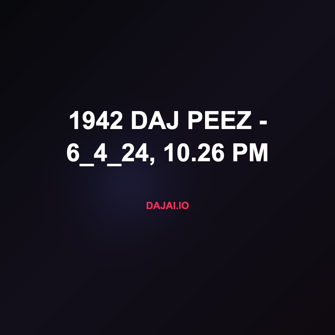 1942 Daj' Peez: a timestamped upload from Daj' on the Collabs shelf