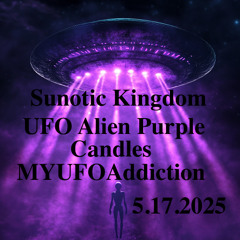 UFO Alien Purple Candles