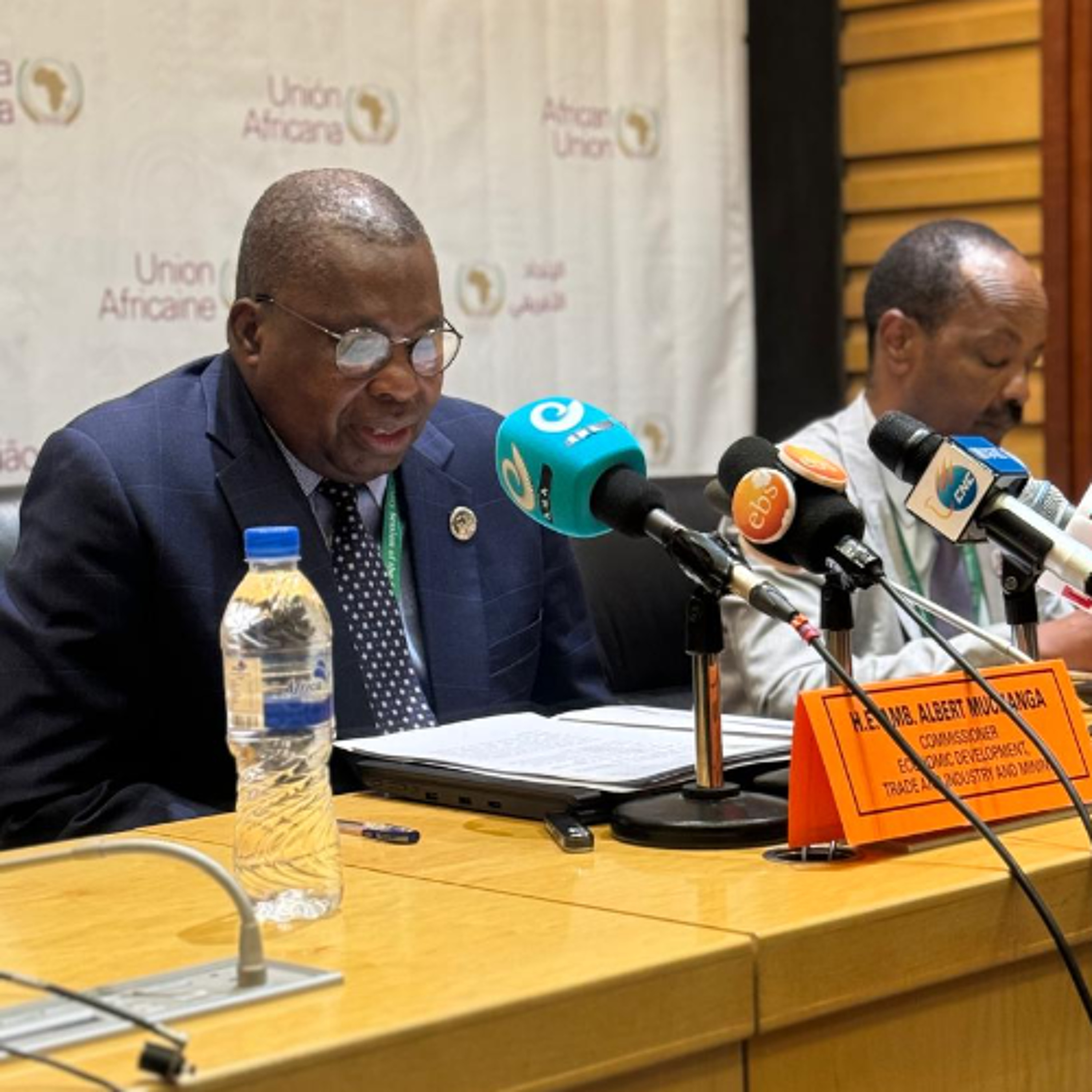 H.E.AMB. Albert Muchanga, Commissioner for Economic Development,  Tourist, Trade , Industry , Mining