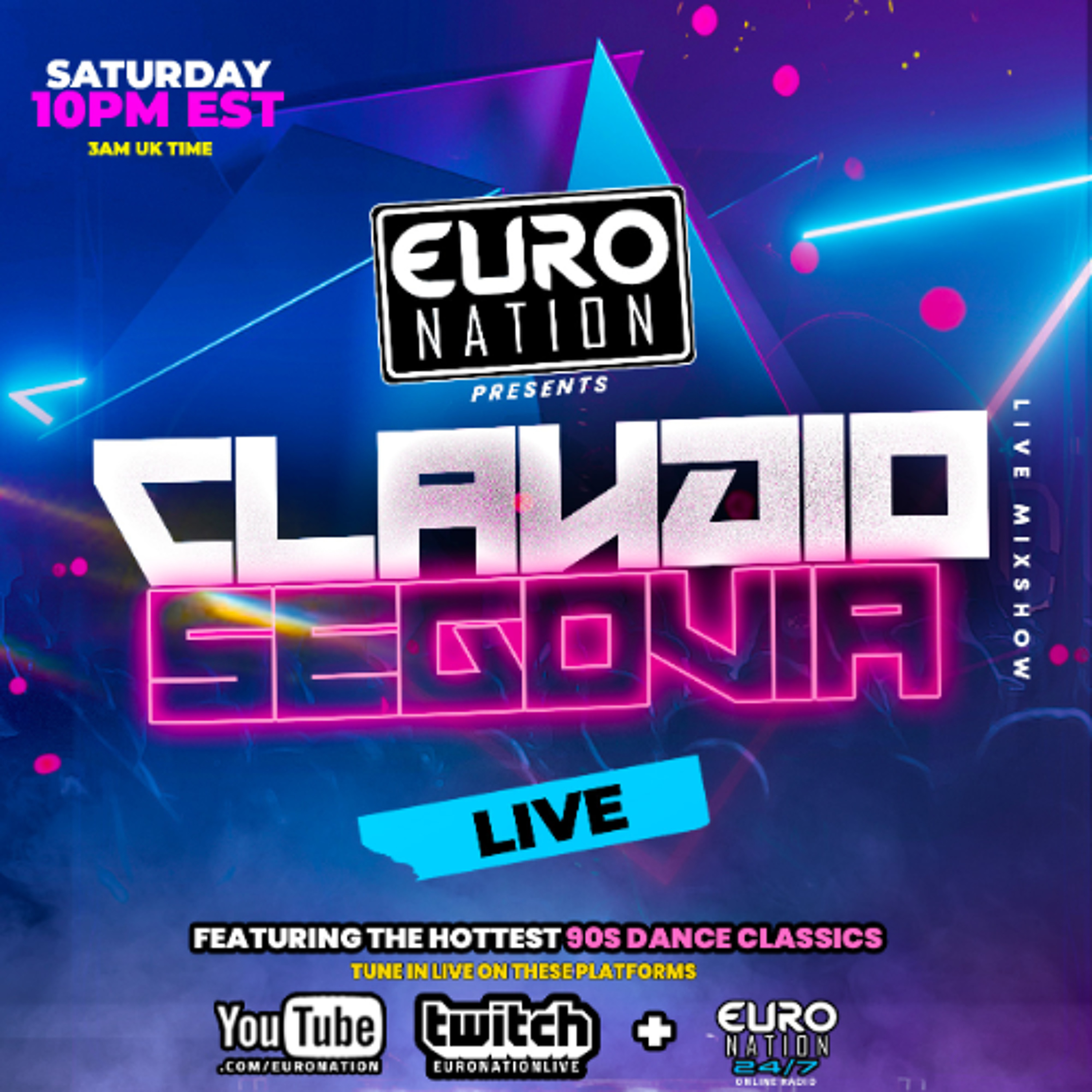 DJ CLAUDIO STRAIGHT FROM UK! 90s & 2000s DANCE CLASSICS (NOV 22, 2025) episode artwork