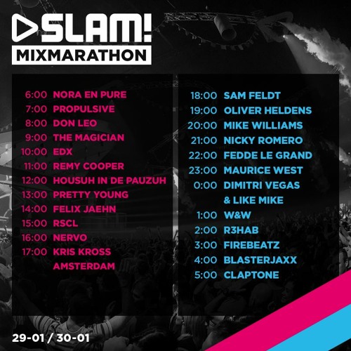 sagtmodighed Åbent Luftfart Stream SLAM! Mixmarathon (29-01-2021) by Propulsive | Listen online for  free on SoundCloud