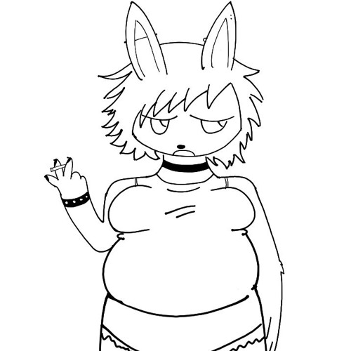 today i doodled this chubby emo bunny and mde this tiny jungle doodle