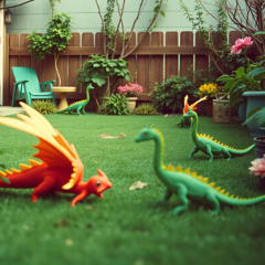 There's tiny dragons in my backyard